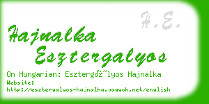 hajnalka esztergalyos business card